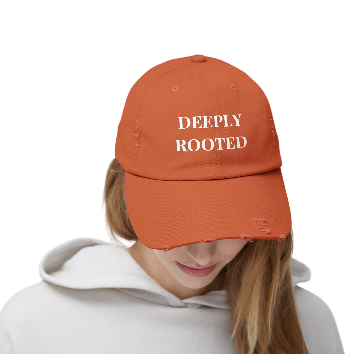 DEEPLY ROOTED Distressed Hat