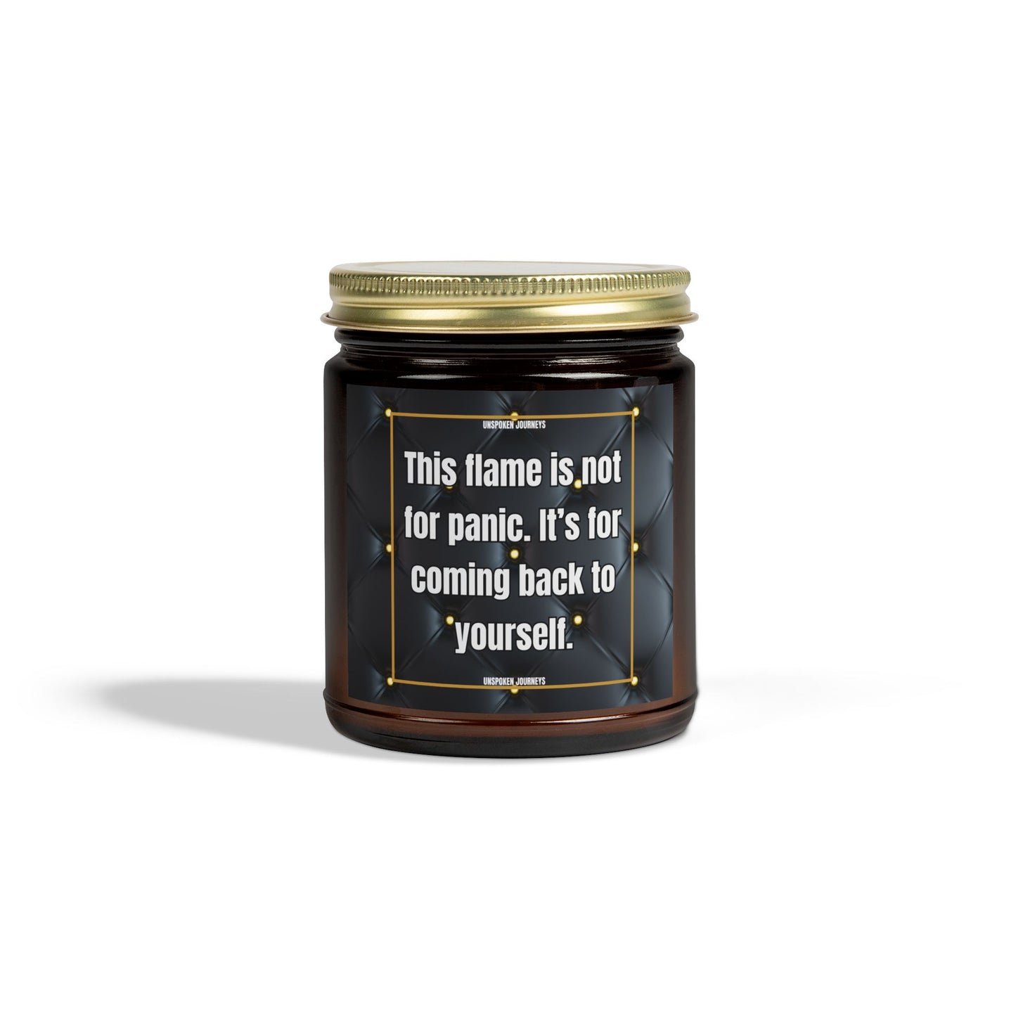 This Flame Is Not for Panic” Candle – Breath Ritual Companion