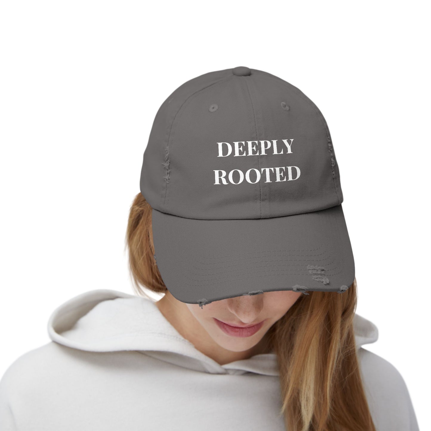 DEEPLY ROOTED Distressed Hat