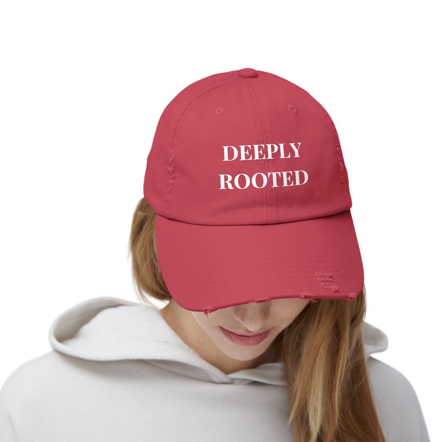 DEEPLY ROOTED Distressed Hat