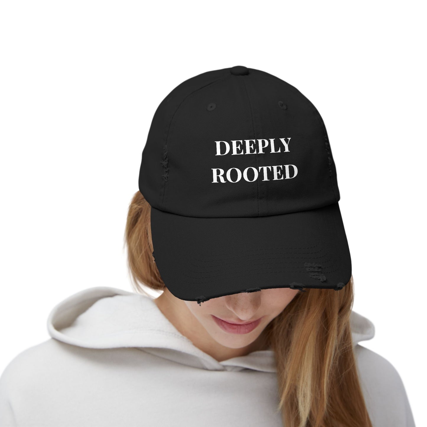 DEEPLY ROOTED Distressed Hat