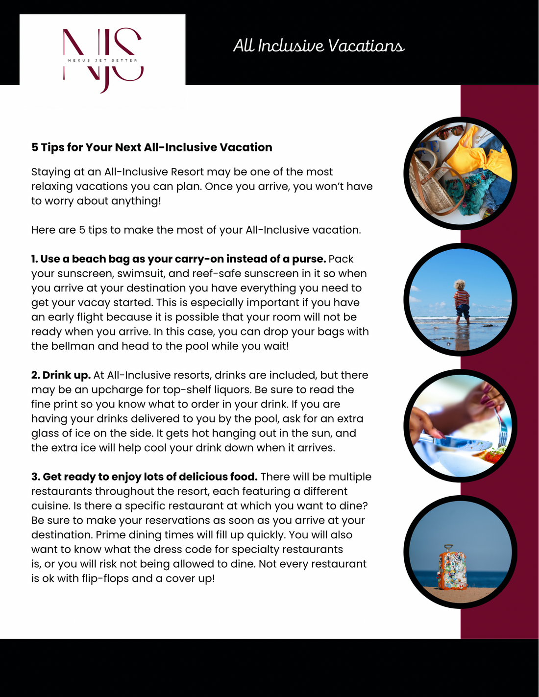 5 Tips for Your Next All-Inclusive Vacation