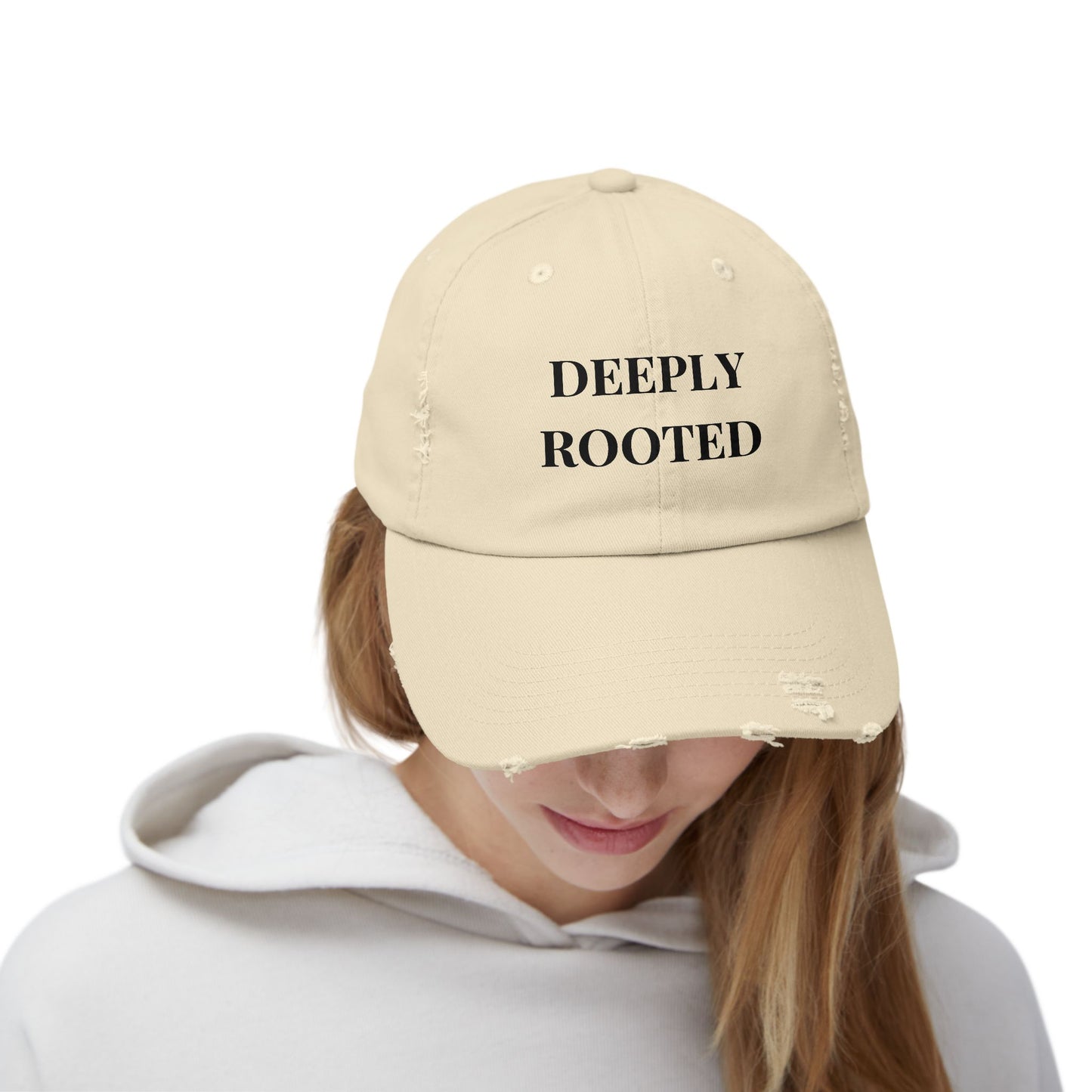 DEEPLY ROOTED Distressed Hat