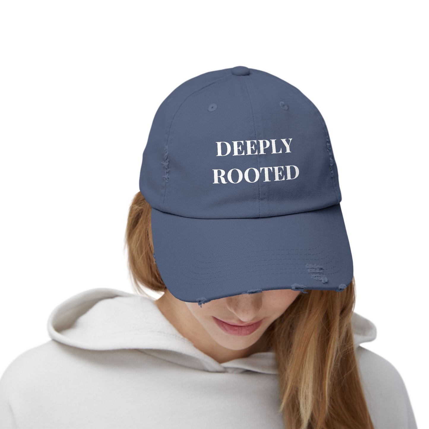 DEEPLY ROOTED Distressed Hat