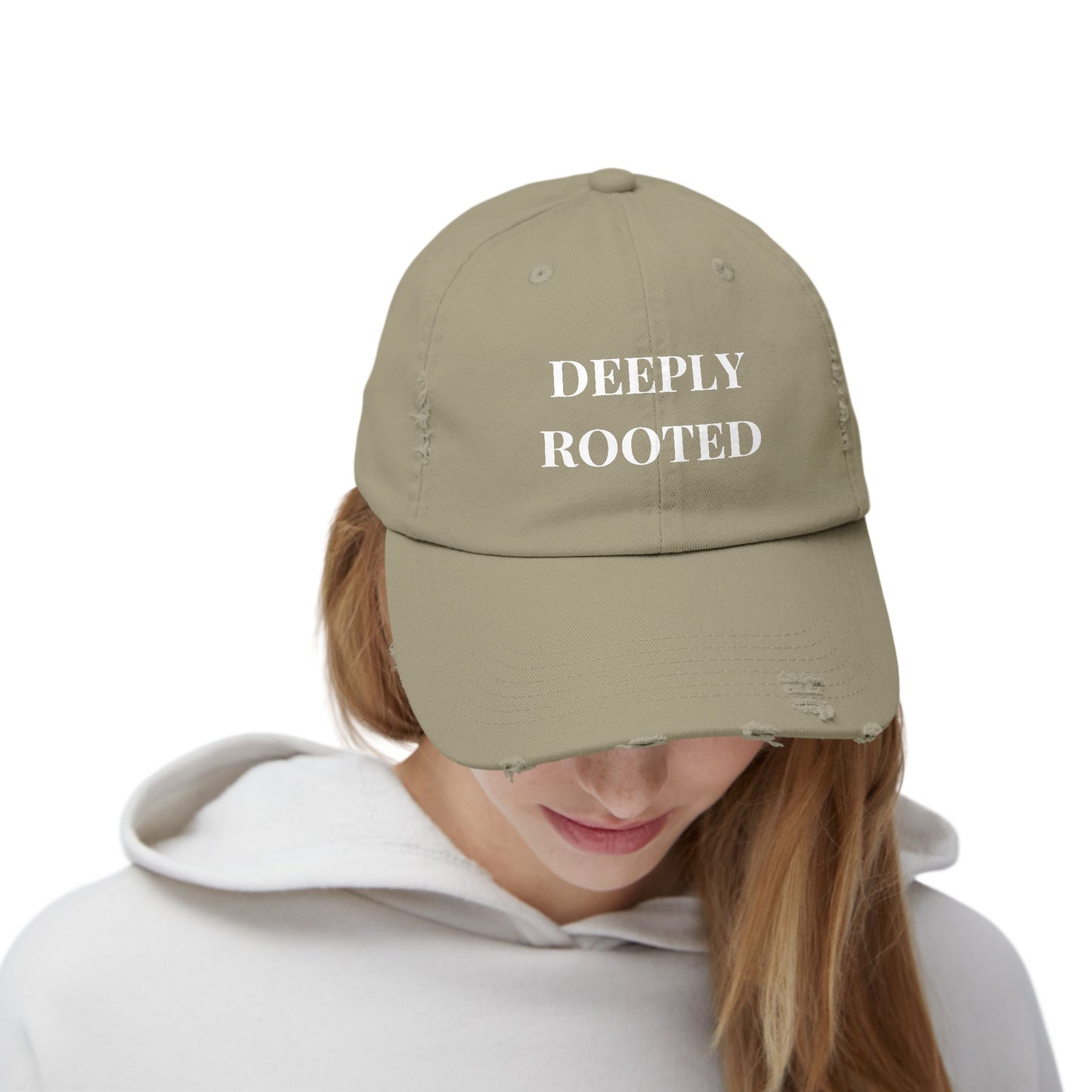 DEEPLY ROOTED Distressed Hat