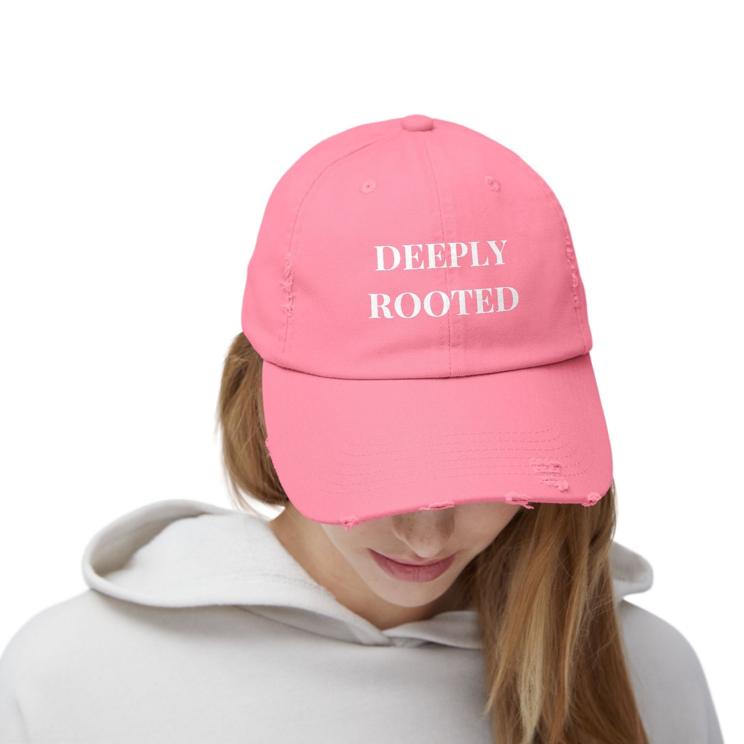 DEEPLY ROOTED Distressed Hat