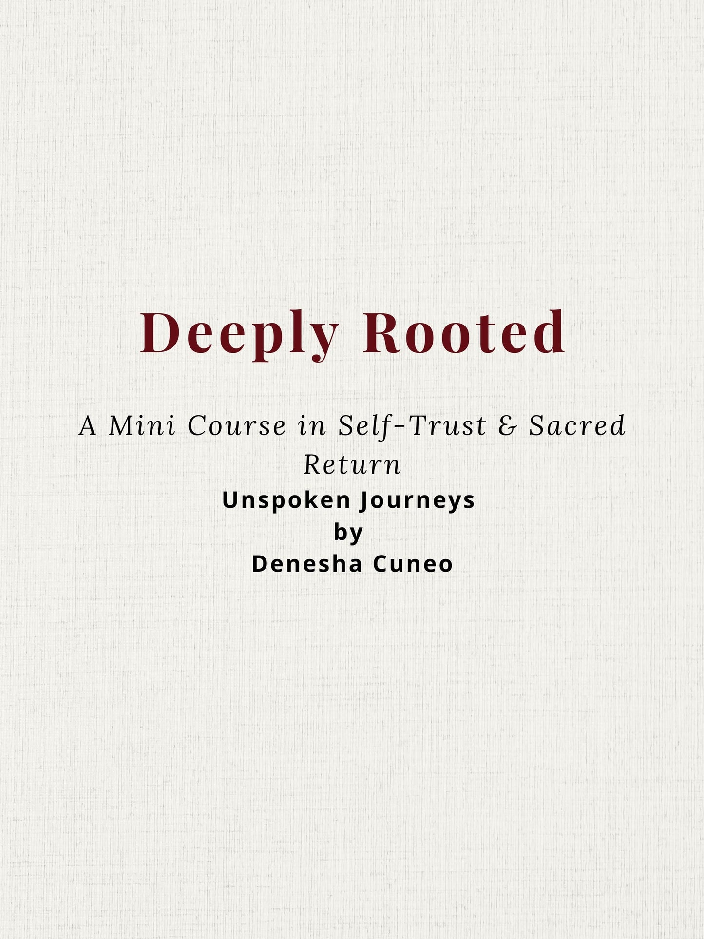 Self-Trust Ritual Bundle – Deeply Rooted + Unshakable
