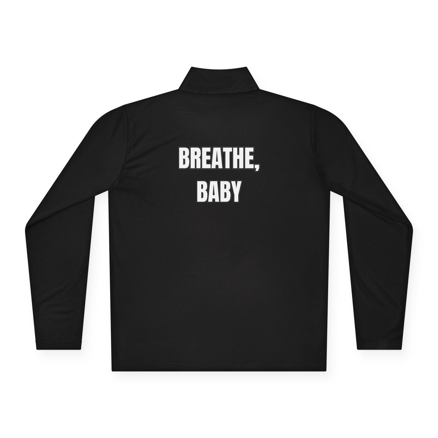 Breathe, Baby Quarter-Zip Pullover – Nervous System Reset Outerwear