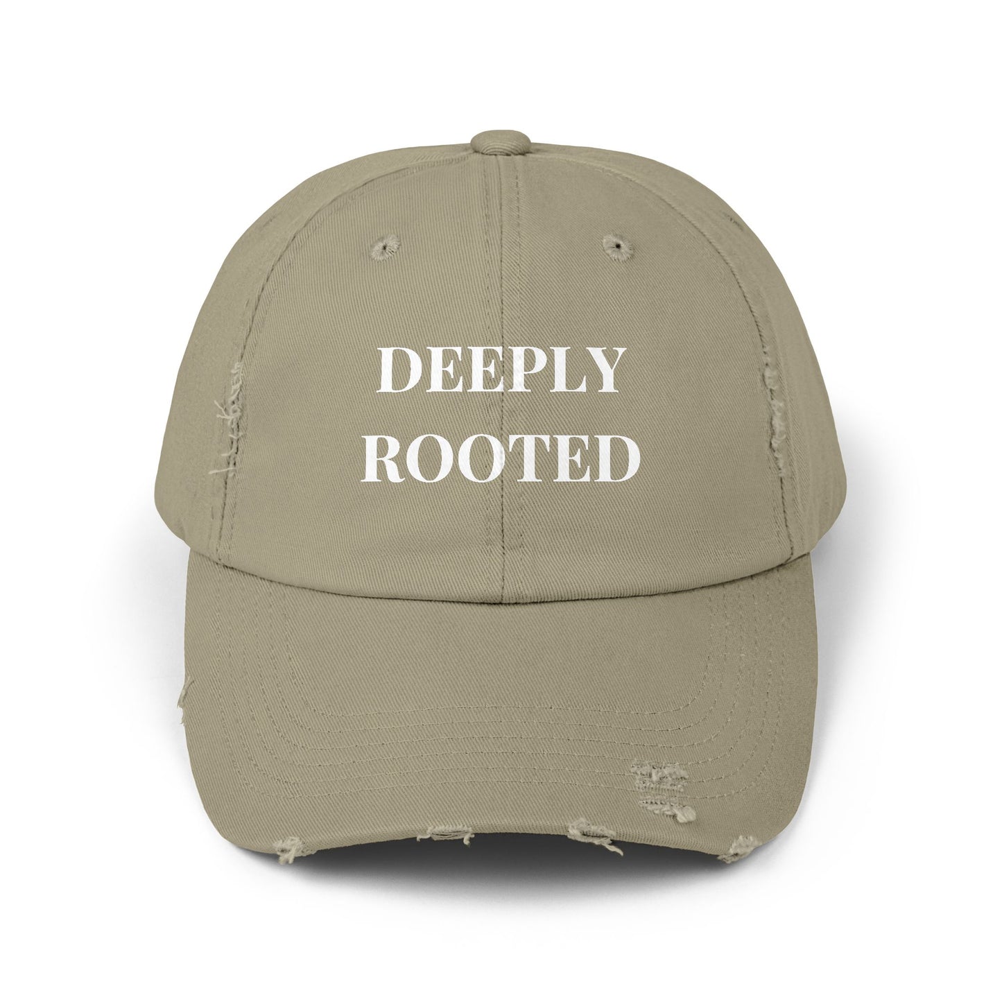DEEPLY ROOTED Distressed Hat